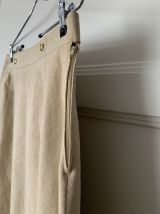 Jupe vintage écru en alcantara