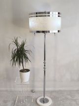 Magnifique lampadaire Italien 70’s chromé 3 feux 