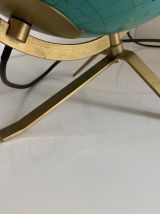 Globe terrestre vintage 1960 PVC JRO wechselbild mappemonde 