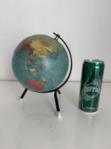 Globe terrestre vintage 1963 tripode Taride Paris - 22 cm