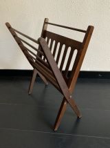 Porte-revues vintage 1960 Cees Braakman vinyles - 56 x 45 cm