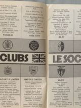 1973 Anglo Italian Cup Tournament Programme