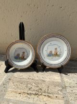 Set assiettes pour enfants, Limoges, vintage