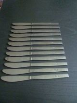 Lot de 12 couteaux UTA inox , vintage