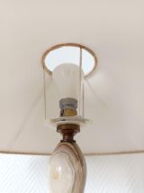 Lampe en onyx 62cm vintage 1970