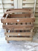 Paire de clayettes vintage