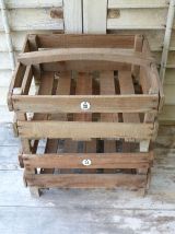 Paire de clayettes vintage