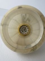 PAIRE D’ANCIENNES SUSPENSIONS MARBREES VINTAGE