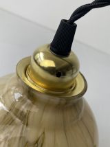 PAIRE D’ANCIENNES SUSPENSIONS MARBREES VINTAGE