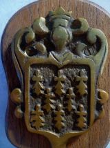 duo de patères  en laiton, vintage