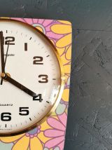 Horloge vintage pendule silencieuse années 70 "Hangarter"