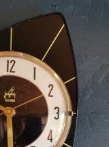 Horloge vintage pendule murale silencieuse années 70 "Japy"