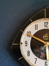 Horloge vintage pendule murale silencieuse années 70 "Japy"