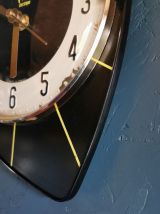 Horloge vintage pendule murale silencieuse années 70 "Japy"