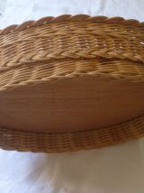 corbeille en osier , vintage