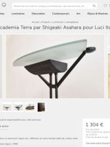 Lampadaire 1980’s Accademia Terra par Shigeaki Asahara