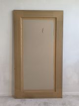 Très beau grand miroir intemporel, noir laqué Barbara Barry 