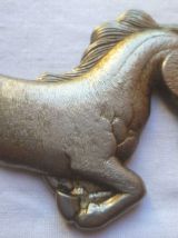 decapsuleur  cheval  metal argenté , vintage