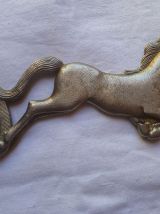 decapsuleur  cheval  metal argenté , vintage