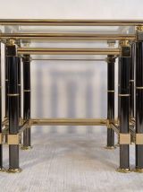 Magnifique ensemble tables gigognes Roche Bobois 1980’s 