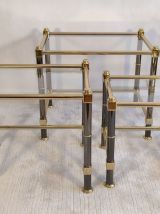 Magnifique ensemble tables gigognes Roche Bobois 1980’s 