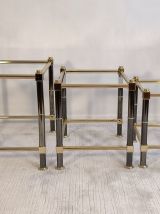 Magnifique ensemble tables gigognes Roche Bobois 1980’s 