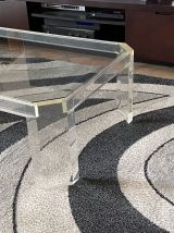 Table basse ATHENA par David LANGE. 1970. 120x70.