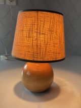 Lampe boule en bois 