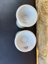 Duo de mazagrans vintage - Elégance florale et charme rétro