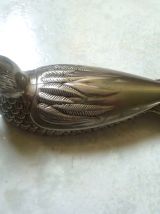 Décapsuleur canard  metal argenté, vintage 