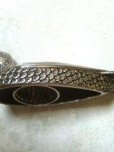 Décapsuleur canard  metal argenté, vintage 