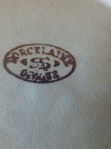 Soupière porcelaine année 1940 motif fleur