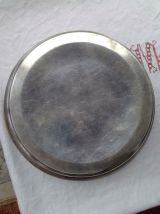 Corbeille en métal argenté ajouree