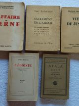 Lot 5 Livres anciens - Tendance Déco