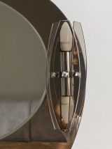 Miroir Veca  2 appliques  et tablettes. Italie. 1970