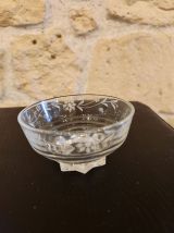 Lot de 8 verres vintage gravés pied étoile 
