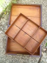 coffret  en bois , vintage