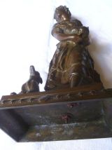 Statue en métal vintage