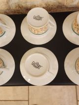 Ensemble de 6 tasses + soucoupes vintage Gallery