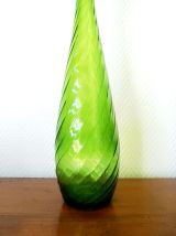 Grande carafe en verre d'Empoli Italie, vintage 