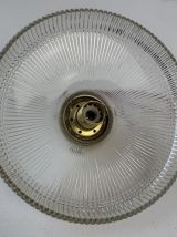 SUSPENSION ANCIENNE EN VERRE PRISMATIQUE VINTAGE