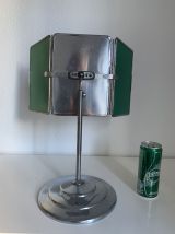 Miroir vintage 1940 triptyque barbier pied biseauté - 40 x 3