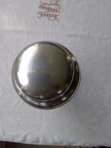 Shaker anglais en métal argenté 