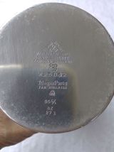 Shaker anglais en métal argenté 