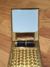 Poudrier avec tube de rouge à lèvres des années 30