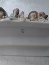 Groupe statuettes femme enfants Capodimonte