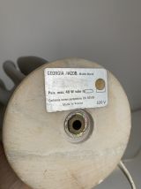 Lampe vintage 1970 Athéna Georgia Jacob drapée gris souris -