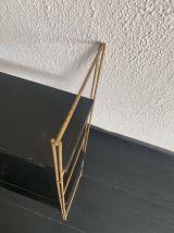 Etagère vintage 1960 String murale noir doré - 60 x 48 cm