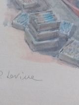 Lithographie de Paul Levine 