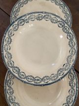 Assiettes creuses terre de fer Salins modele Provence.